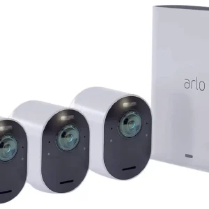 Arlo Ultra 2 VMS5340-200EUS 3er-Set Netzwerkkamera (VMS5340-200EUS) – Überwachungskamera – weiss