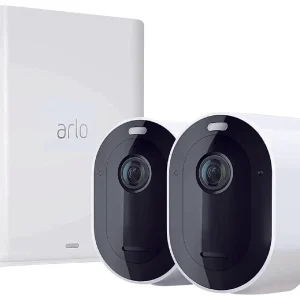 Arlo Ultra 2 VMS5240-200EUS 2er-Set Netzwerkkamera (VMS5240-200EUS) – Überwachungskamera – weiss