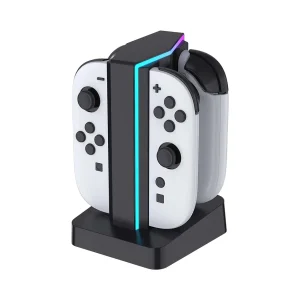 ready2gaming NSW 2 – 4in1 Charger LED Nintendo Switch 2 Zb. – Nintendo Switch 2 Zubehör – schwarz