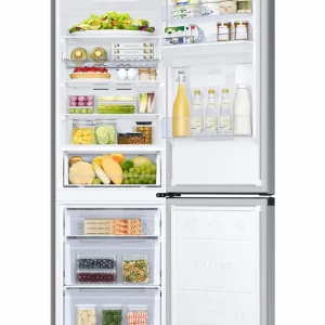 Samsung RB34C632DSA/WS Freistehende Kühl-Gefrierkombination – Kühlschrank mit Gefrierfach freistehend – silber