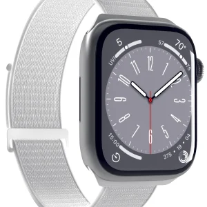 Puro SPORT nylon watch band for Apple Watch 42-44-45-49mm, white – Apple Watch Zubehör – weiss